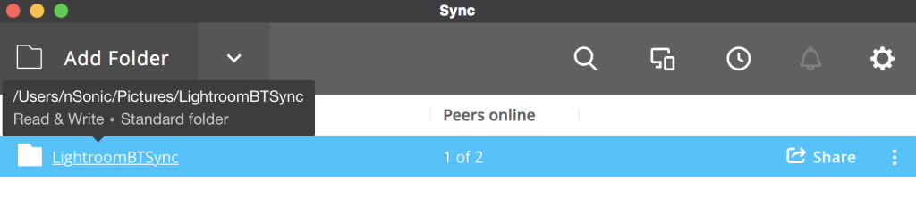 Der Bittorrent-Sync-Client sieht genauso aus wie die Web-Oberfläche des Synology-Pakets